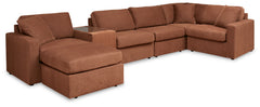 Hoover Furniture Outlet - Ashley Furniture - Modmax 6-Piece Sectional and Ottoman - 6-Piece Sectional and Ottoman - 92102U16