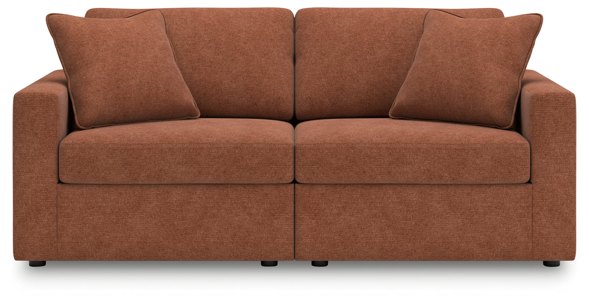 Hoover Furniture Outlet - Ashley Furniture - Modmax 3-Piece Sectional Sofa, 2-Piece Sectional Loveseat and Swivel Glider Recliner - 3-Piece Sectional Sofa, 2-Piece Sectional Loveseat and Swivel Glider Recliner / Granite - 92104U23