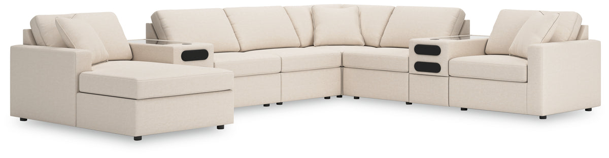 Hoover Furniture Outlet - Ashley Furniture - Modmax 8-Piece Sectional with Audio System and Chaise - RAF 8-Piece Sectional with Audio System and Chaise - 92103S47