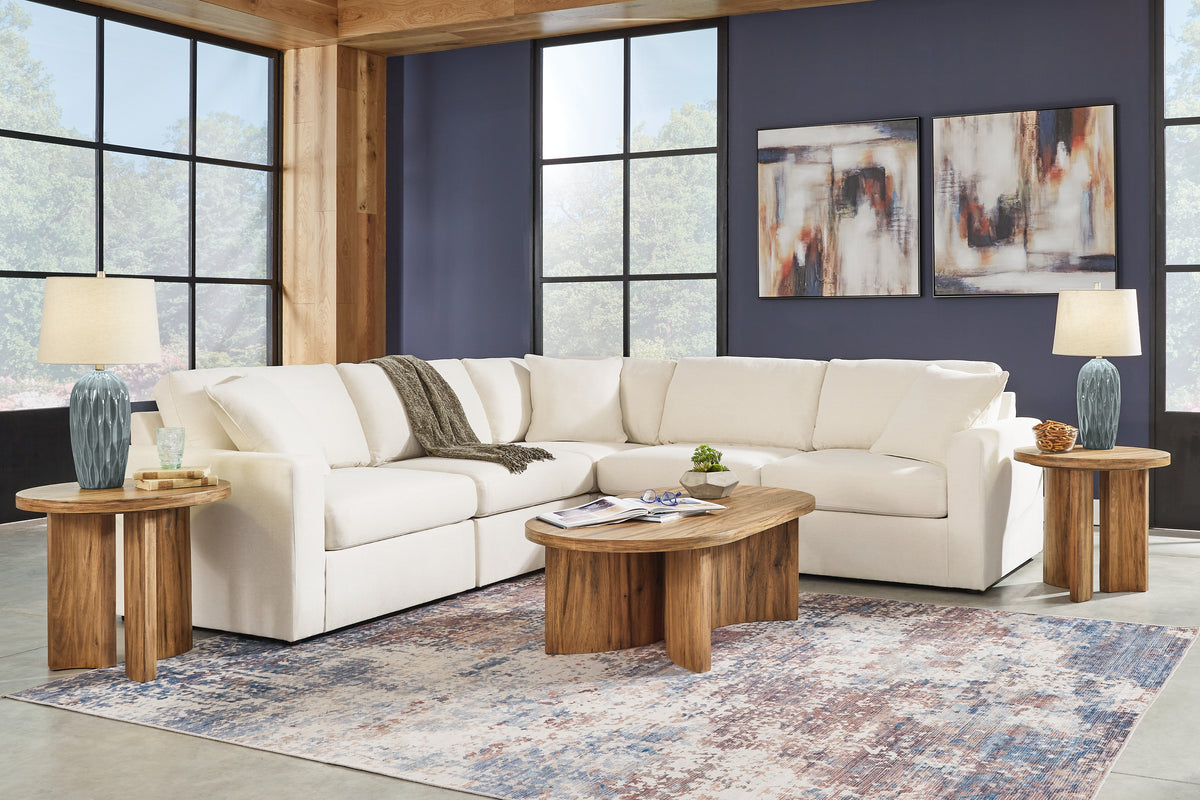Hoover Furniture Outlet - Ashley Furniture - Modmax 5-Piece Sectional - RAF 5-Piece Sectional / Oyster - 92103S6
