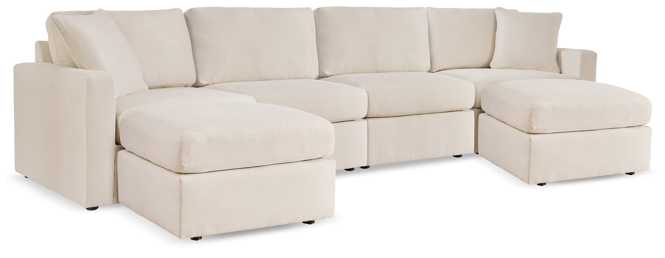 Hoover Furniture Outlet - Ashley Furniture - Modmax 4-Piece Sectional and 2 Ottomans - 4-Piece Sectional and 2 Ottomans - 92103U1
