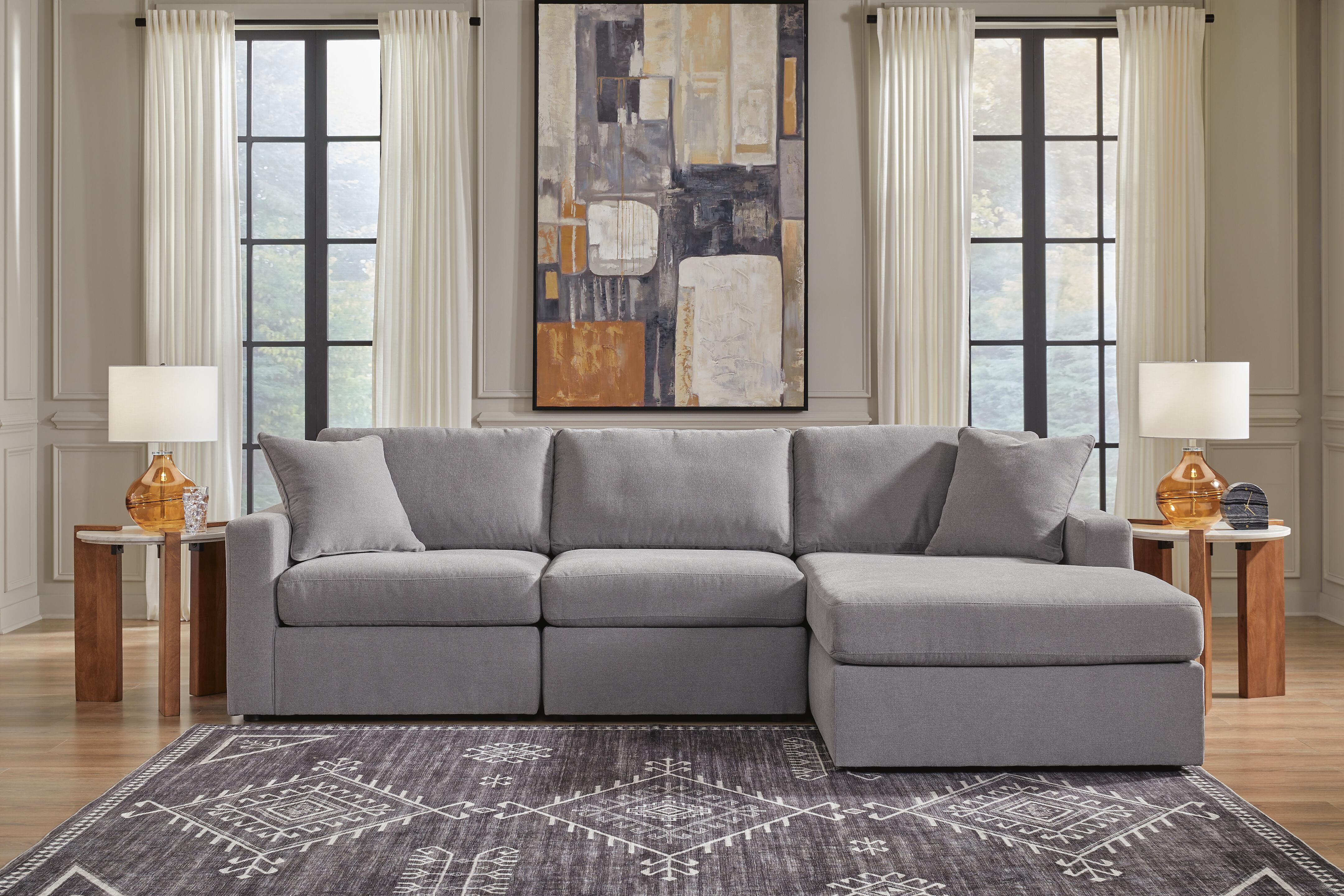 Hoover Furniture Outlet - Ashley Furniture - Modmax 3-Piece Sectional Sofa Storage Chaise - RAF 3-Piece Sectional Sofa Storage Chaise - 92104S79
