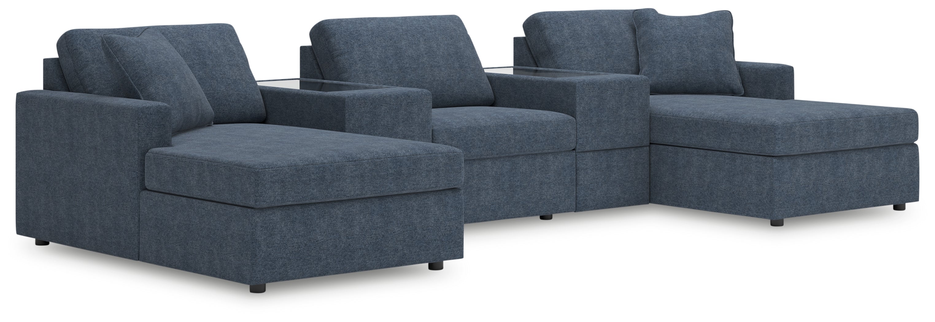 Hoover Furniture Outlet - Ashley Furniture - Modmax 5-Piece Pit Sectional - RAF 5-Piece Pit Sectional / Ink - 92121S44