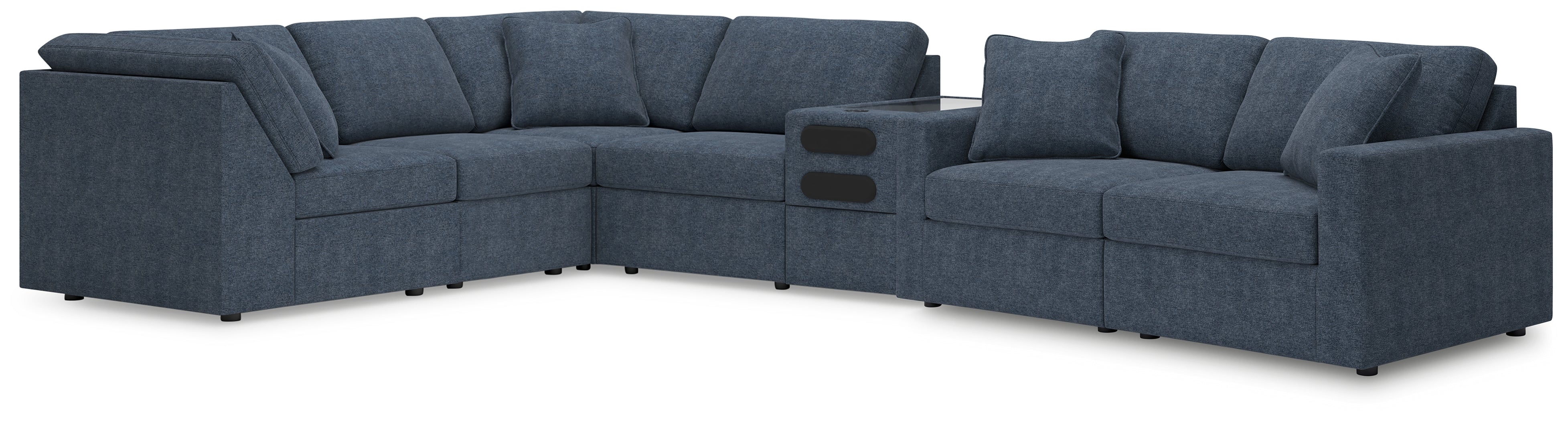 Hoover Furniture Outlet - Ashley Furniture - Modmax 7-Piece Sectional with Audio Console - RAF 7-Piece Sectional with Audio Console - 92121S75