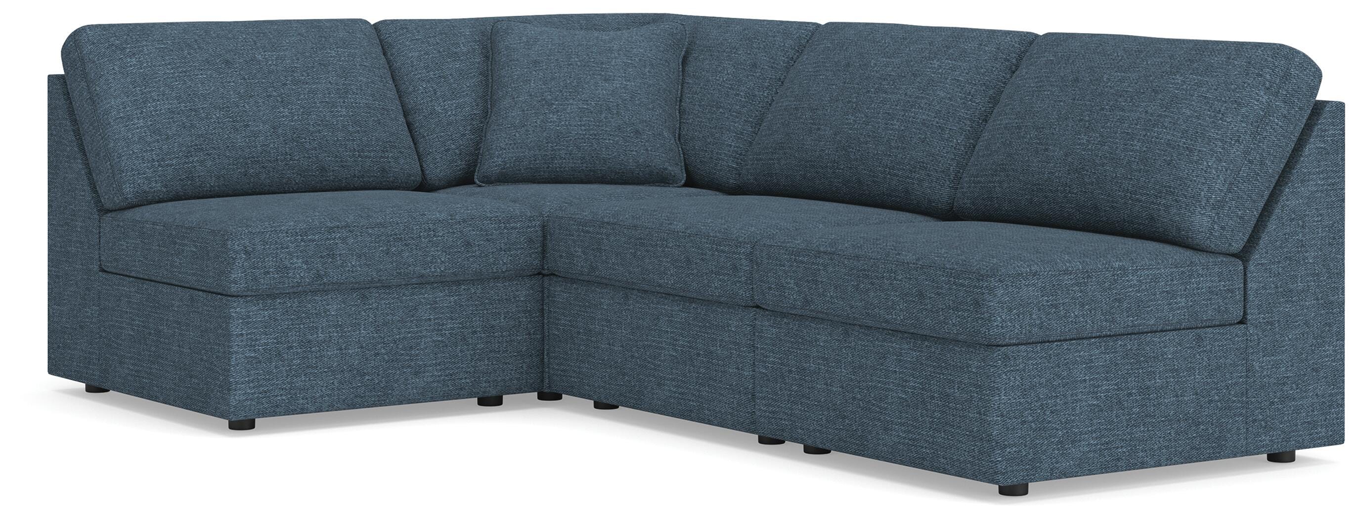 Hoover Furniture Outlet - Ashley Furniture - Modmax 4-Piece Sectional - 4-Piece Sectional / Ink - 92121S71