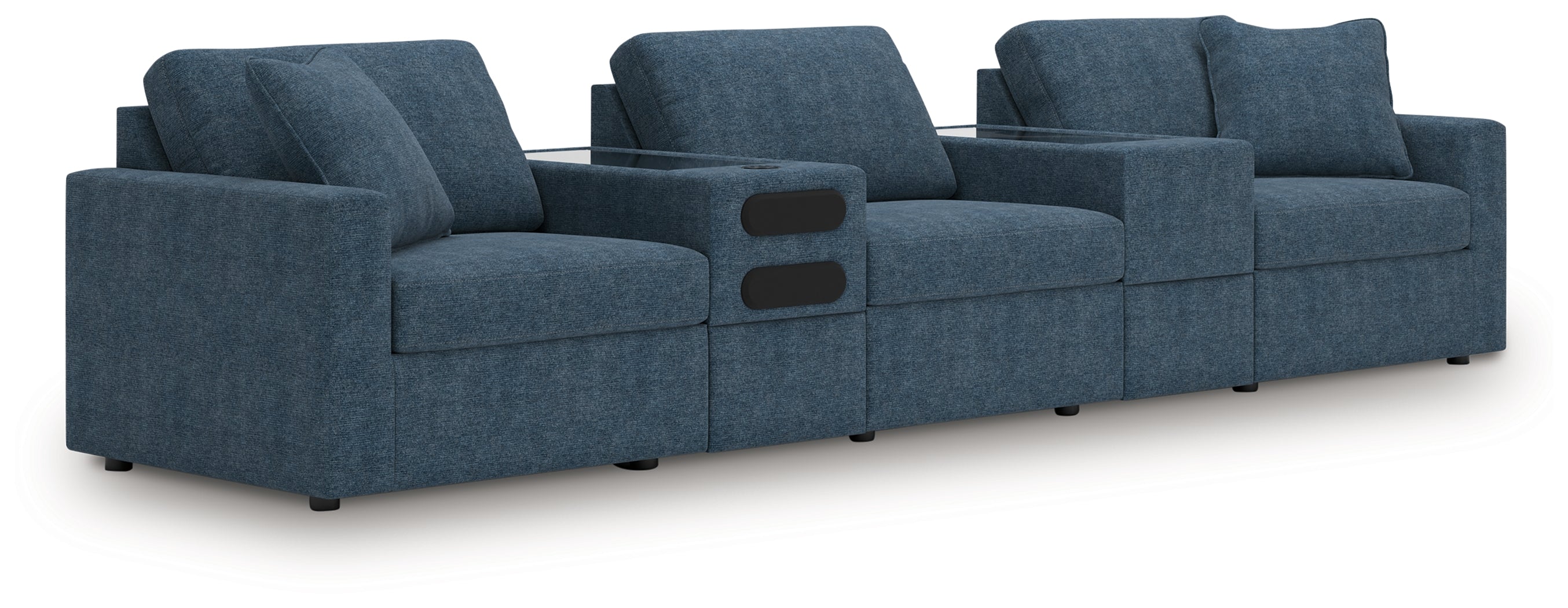 Hoover Furniture Outlet - Ashley Furniture - Modmax 5-Piece Sectional with Audio System - RAF 5-Piece Sectional with Audio System - 92121S64