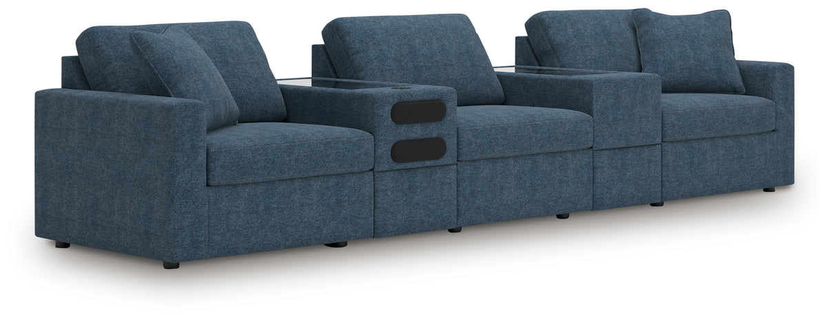 Hoover Furniture Outlet - Ashley Furniture - Modmax 5-Piece Sectional with Audio System - RAF 5-Piece Sectional with Audio System - 92121S64