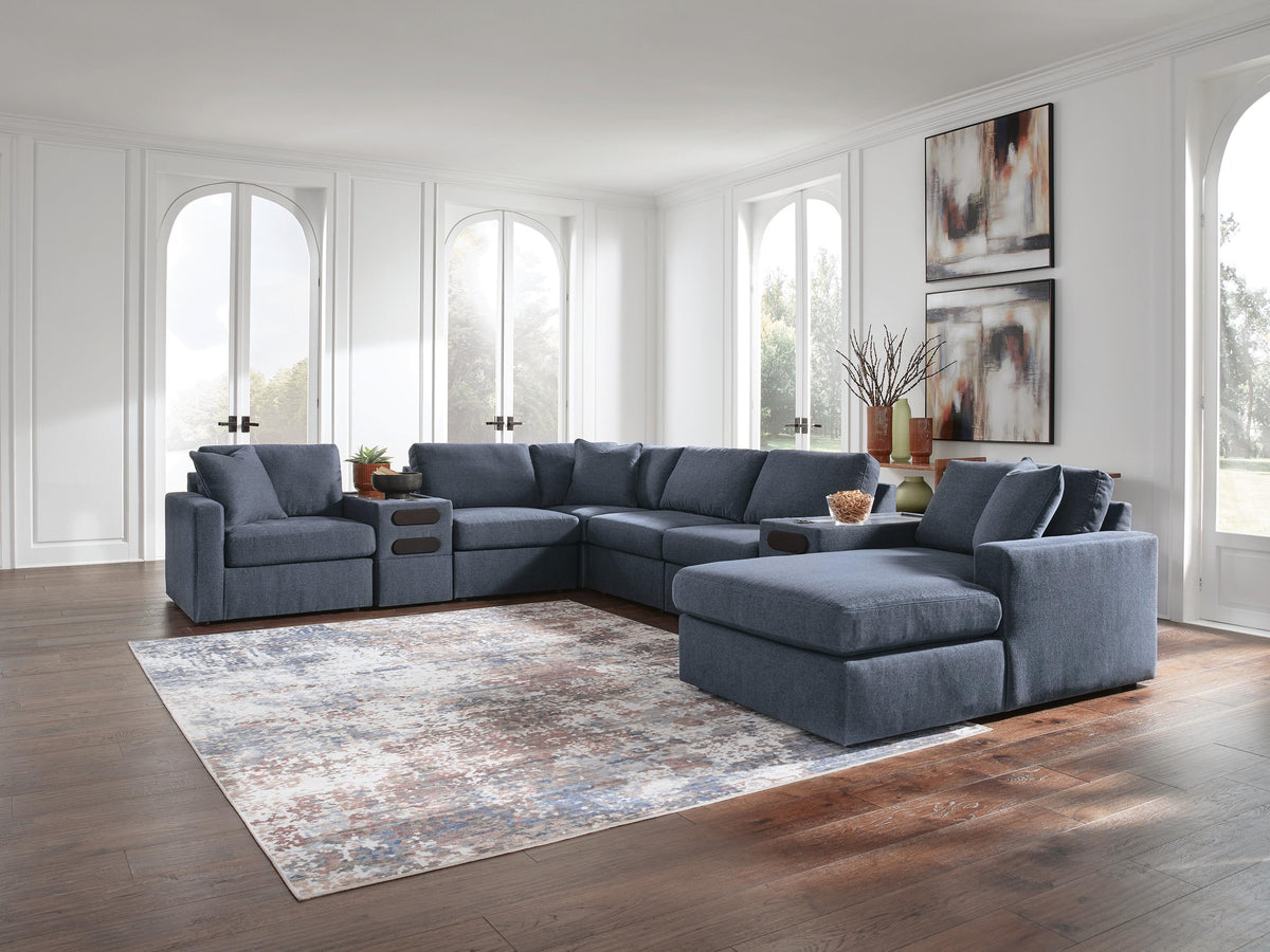 Hoover Furniture Outlet - Ashley Furniture - Modmax 8-Piece Sectional with Storage Chaise and Audio Consoles - RAF 8-Piece Sectional with Storage Chaise and Audio Consoles - 92121S98