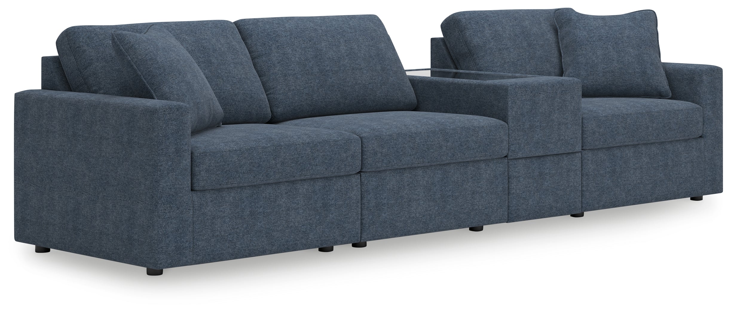 Hoover Furniture Outlet - Ashley Furniture - Modmax 4-Piece Sectional - RAF 4-Piece Sectional / Ink - 92121S29
