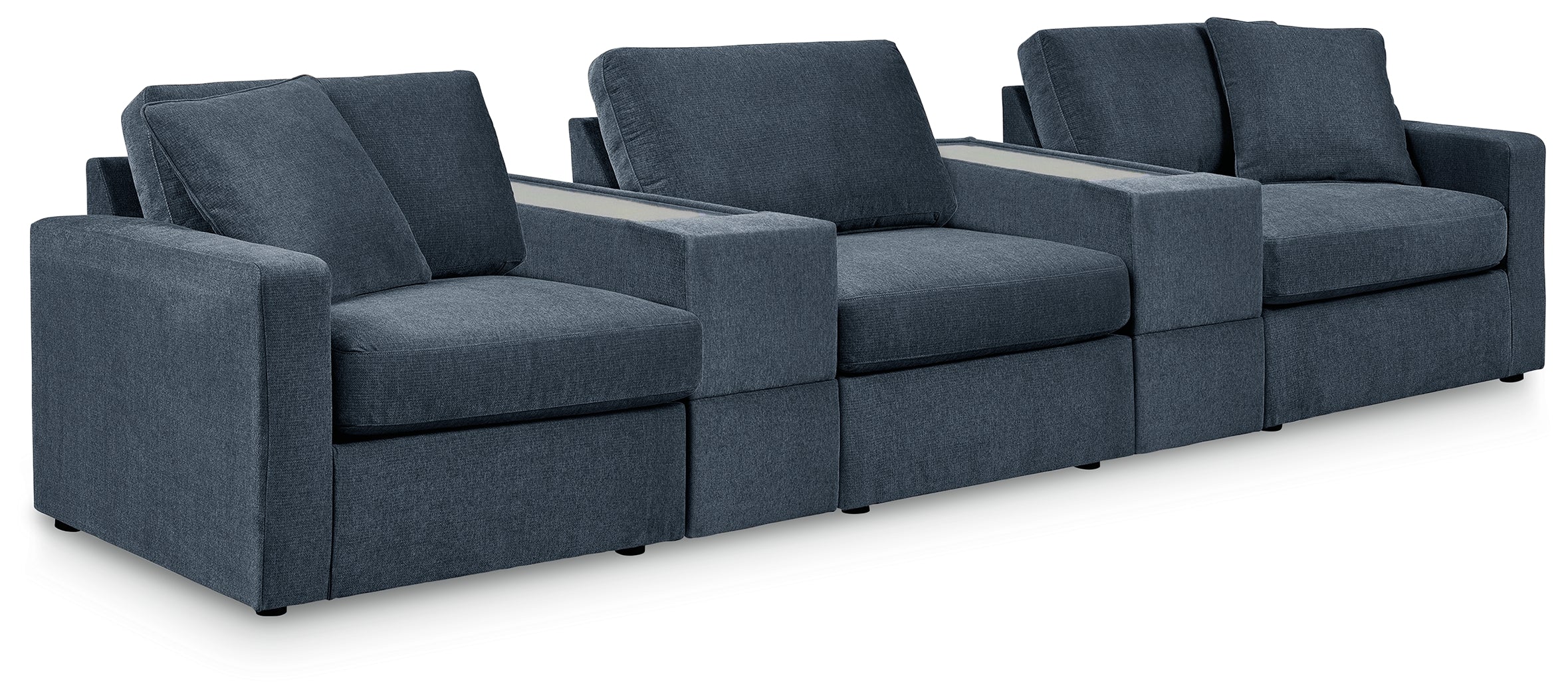 Hoover Furniture Outlet - Ashley Furniture - Modmax 5-Piece Sectional - RAF 5-Piece Sectional / Ink - 92121S9