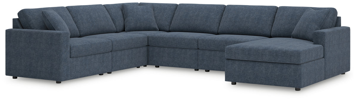 Hoover Furniture Outlet - Ashley Furniture - Modmax 6-Piece Sectional with Chaise - RAF 6-Piece Sectional with Chaise - 92121S46