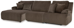 Top Tier 3-Piece Reclining Sofa Chaise Sectional