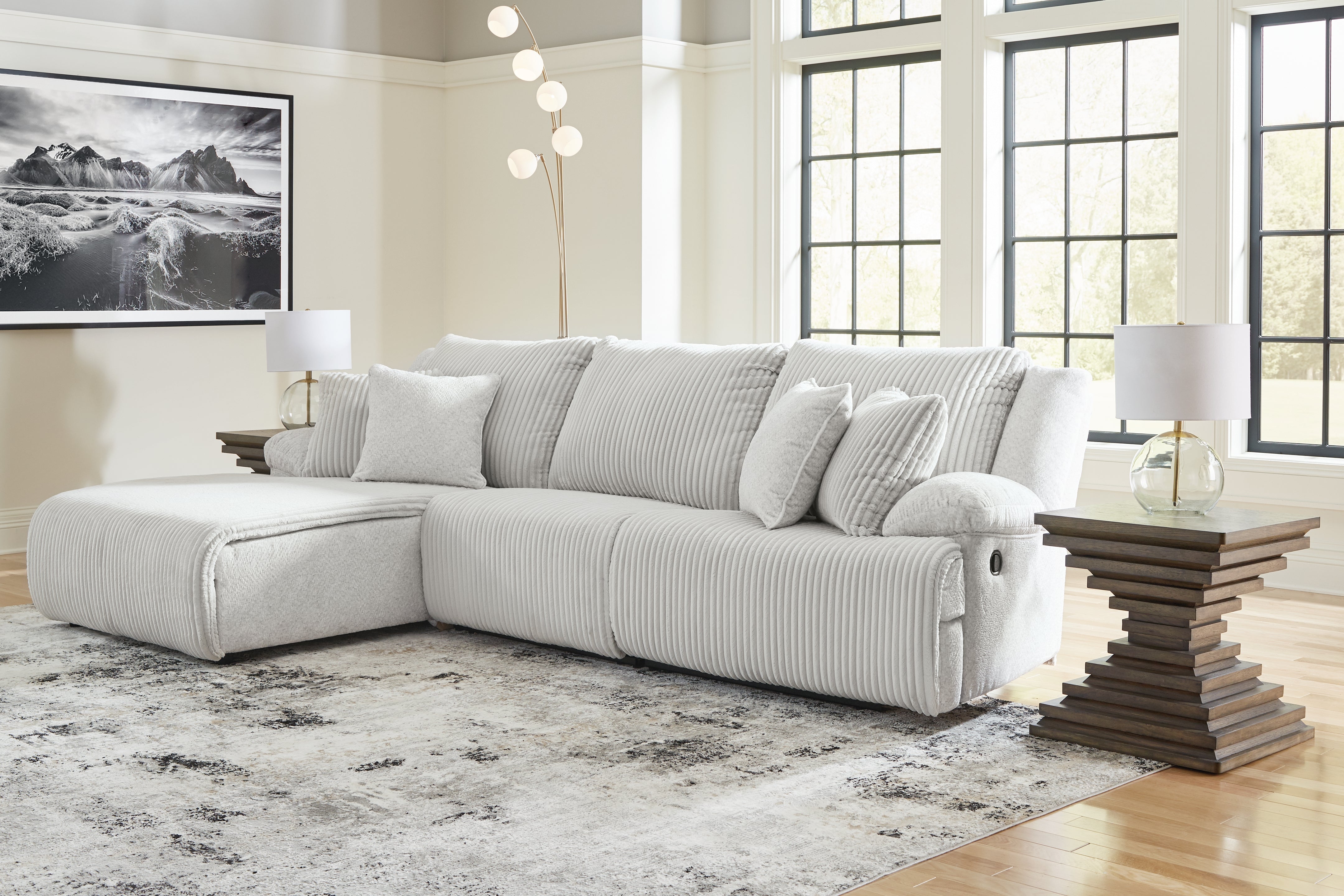 Hoover Furniture Outlet - Ashley Furniture - Top Tier 3-Piece Sectional Sofa Chaise - 3-Piece Sectional Sofa Chaise - 92706S7