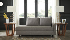 Hoover Furniture Outlet - Ashley Furniture - Lyman Right-Arm Facing Corner Chaise - RAF Corner Chaise / Graphite - 9330317