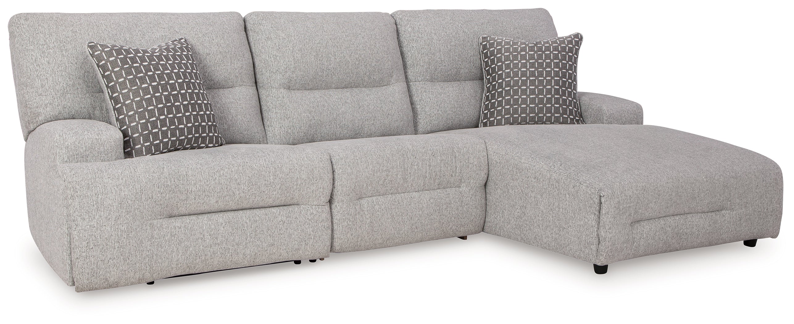 Hoover Furniture Outlet - Ashley Furniture - Acklen Place 3-Piece Power Reclining Sectional - 3-Piece Power Reclining Sectional - 93605S6
