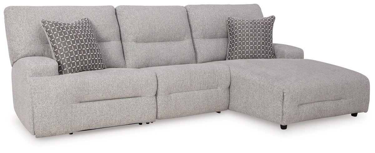 Hoover Furniture Outlet - Ashley Furniture - Acklen Place 3-Piece Power Reclining Sectional - 3-Piece Power Reclining Sectional - 93605S6