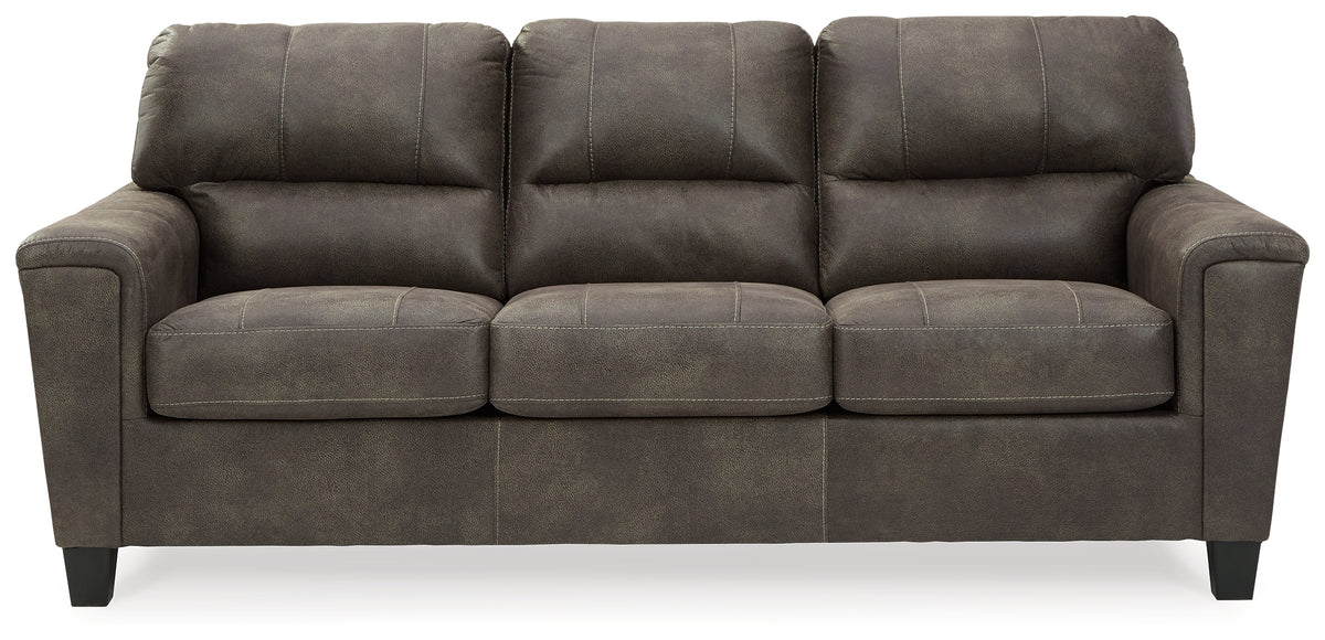 Hoover Furniture Outlet - Ashley Furniture - Navi Queen Sofa Sleeper - Queen Sofa Sleeper / Smoke - 9400239