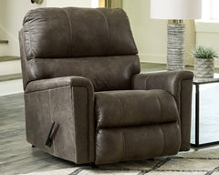 Hoover Furniture Outlet - Ashley Furniture - Navi Recliner - Rocker Recliner / Smoke - 9400225