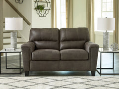 Hoover Furniture Outlet - Ashley Furniture - Navi Loveseat - Loveseat / Smoke - 9400235