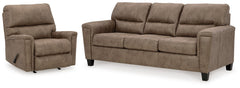 Hoover Furniture Outlet - Ashley Furniture - Navi Sofa and Recliner - Sofa and Recliner - 94004U3