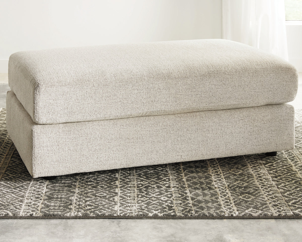 Hoover Furniture Outlet - Ashley Furniture - Soletren Oversized Ottoman - Oversized Accent Ottoman / Stone - 9510408