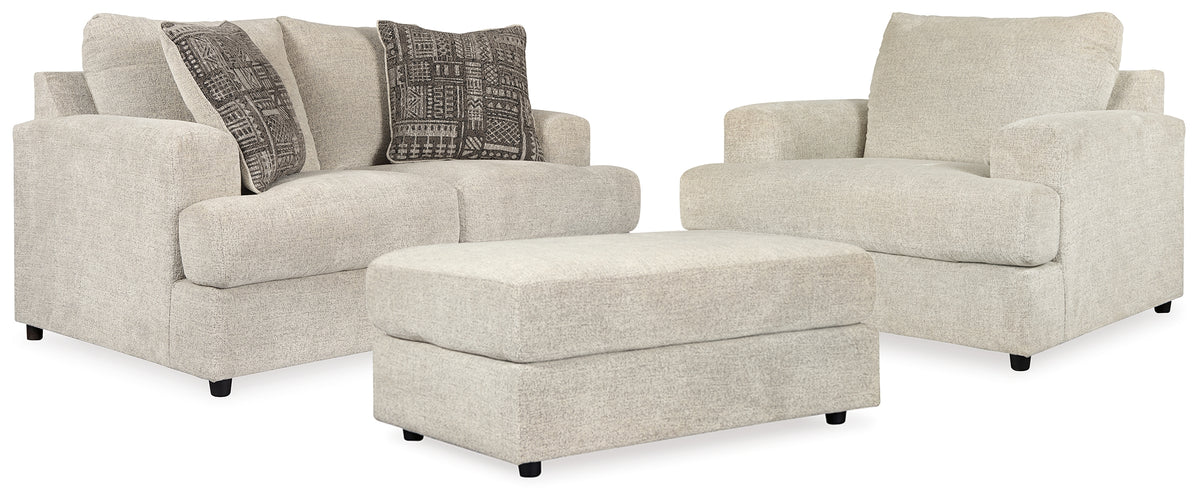 Hoover Furniture Outlet - Ashley Furniture - Soletren Loveseat, Oversized Chair and Ottoman - Loveseat, Oversized Chair and Ottoman - 95104U14