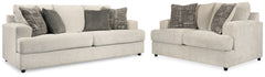 Hoover Furniture Outlet - Ashley Furniture - Soletren Queen Sofa Sleeper and Loveseat - Queen Sofa Sleeper and Loveseat - 95104U13