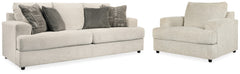 Hoover Furniture Outlet - Ashley Furniture - Soletren Sofa and Oversized Chair - Sofa and Oversized Chair - 95104U8