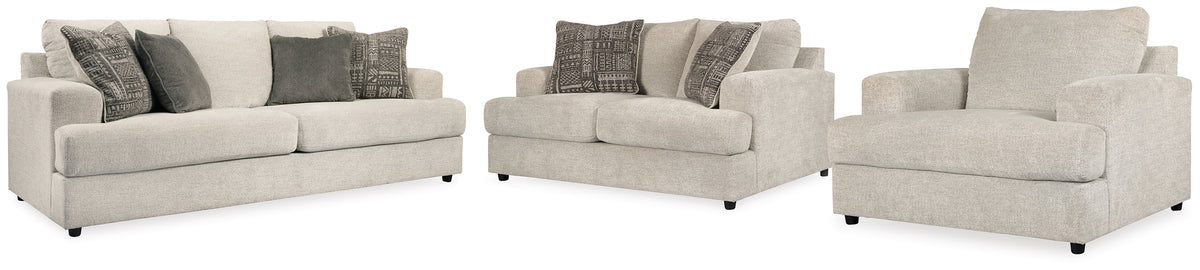Hoover Furniture Outlet - Ashley Furniture - Soletren Sofa, Loveseat and Oversized Chair - Sofa, Loveseat and Oversized Chair - 95104U9