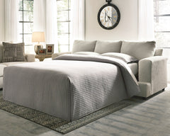 Hoover Furniture Outlet - Ashley Furniture - Soletren Queen Sofa Sleeper - Queen Sofa Sleeper / Stone - 9510439