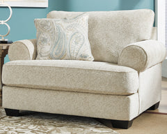 Hoover Furniture Outlet - Ashley Furniture - Monaghan Oversized Chair - Chair and a Half / Sandstone - 9620523