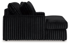 Midnight-Madness 2-Piece Sectional and Oversized Chaise