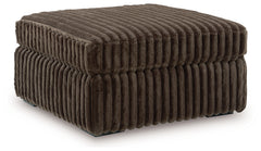 Midnight-Madness 4-Piece Sectional with Chaise, Oversized Chair and Ottoman