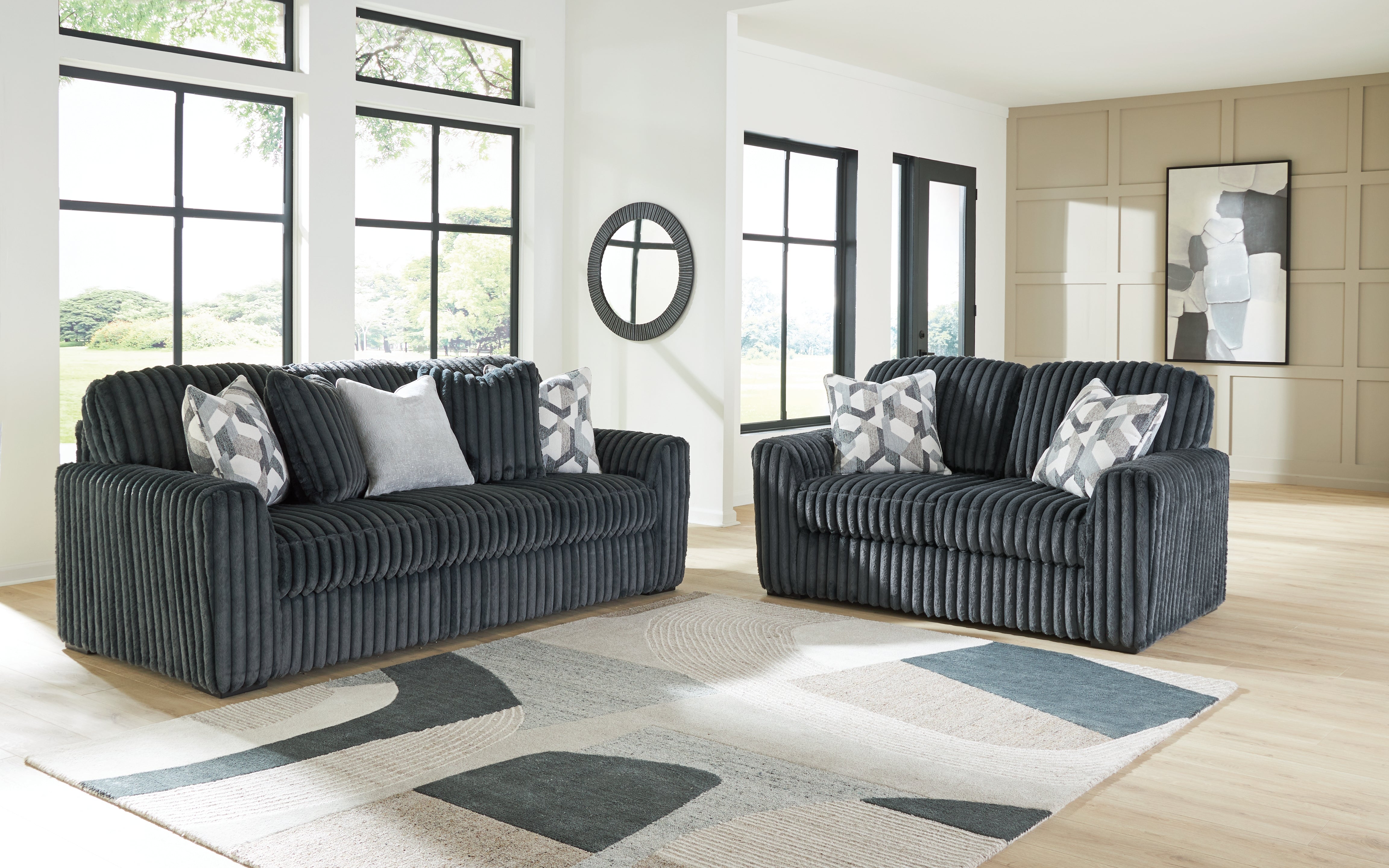 Hoover Furniture Outlet - Ashley Furniture - Midnight-Madness Sofa and Loveseat - Sofa and Loveseat - 98105U1