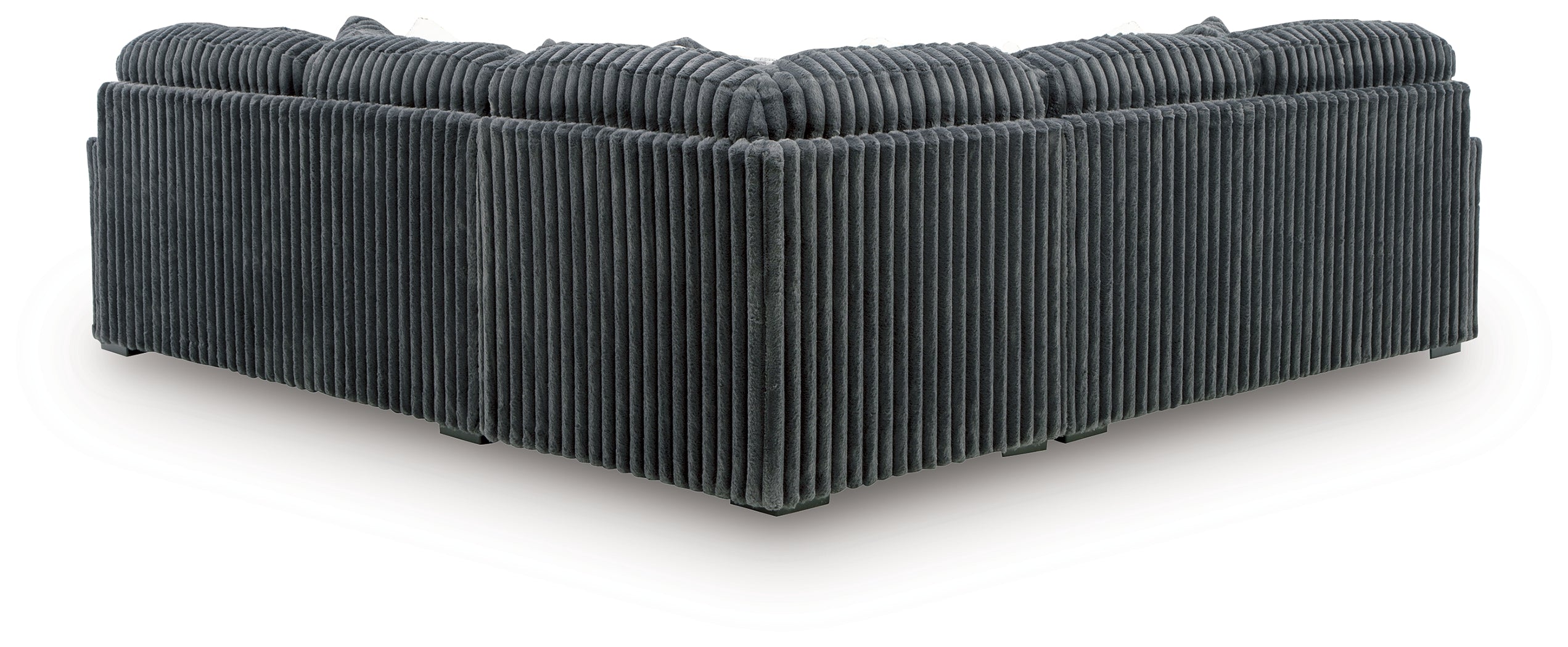 Hoover Furniture Outlet - Ashley Furniture - Midnight-Madness 3-Piece Sectional - LAF 3-Piece Sectional / Gunmetal - 98105S5