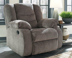 Hoover Furniture Outlet - Ashley Furniture - Tulen Recliner - Rocker Recliner / Gray - 9860625