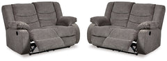 Hoover Furniture Outlet - Ashley Furniture - Tulen Set of 2 Reclining Loveseats - Set of 2 Reclining Loveseats - 98606U5