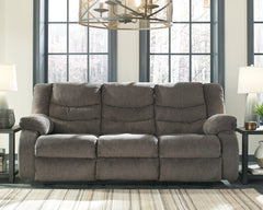 Hoover Furniture Outlet - Ashley Furniture - Tulen Reclining Sofa - Reclining Sofa / Gray - 9860688