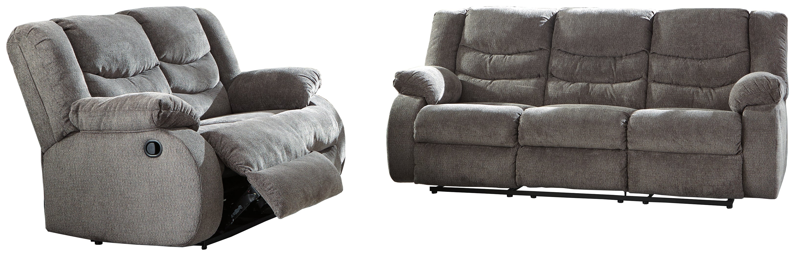 Hoover Furniture Outlet - Ashley Furniture - Tulen Reclining Sofa and Loveseat - Reclining Sofa and Loveseat - 98606U1