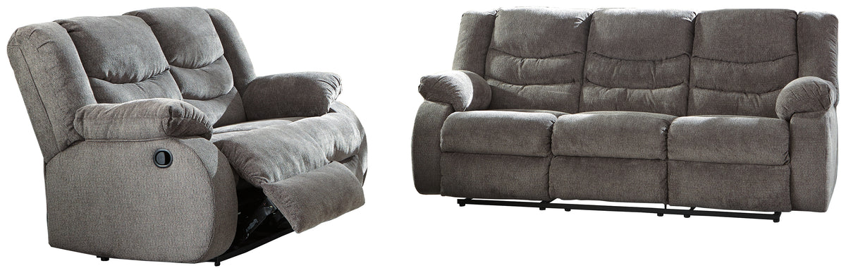 Hoover Furniture Outlet - Ashley Furniture - Tulen Reclining Sofa and Loveseat - Reclining Sofa and Loveseat - 98606U1