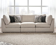 Hoover Furniture Outlet - Ashley Furniture - Kellway 3-Piece Sectional Sofa - 3-Piece Sectional Sofa / Bisque - 98707S6