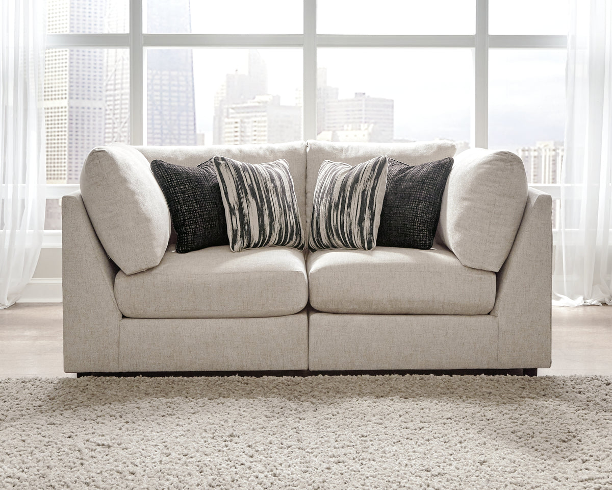 Hoover Furniture Outlet - Ashley Furniture - Kellway 2-Piece Sectional - 2-Piece Sectional / Bisque - 98707S2