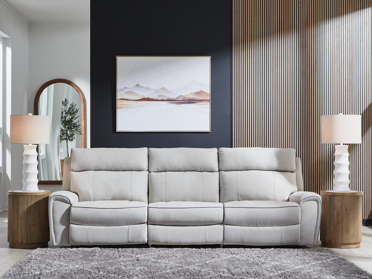 Hoover Furniture Outlet - Ashley Furniture - Social Pointe 3-Piece Power Reclining Sectional - 3-Piece Power Reclining Sectional - PC98802S1