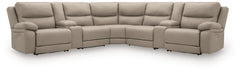 Hoover Furniture Outlet - Ashley Furniture - Narwhal Place 7-Piece Reclining Sectional with Storage Consoles - 7-Piece Reclining Sectional with Storage Consoles - PC99201S34