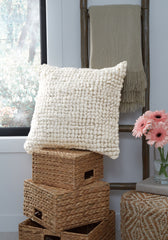 Hoover Furniture Outlet - Ashley Furniture - Aavie Pillow (Set of 4) - Pillow (4/CS) / Ivory - A1000956