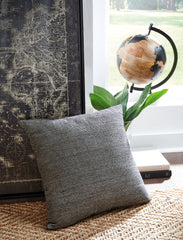 Hoover Furniture Outlet - Ashley Furniture - Edelmont Pillow (Set of 4) - Pillow (4/CS) / Black/Linen - A1000962