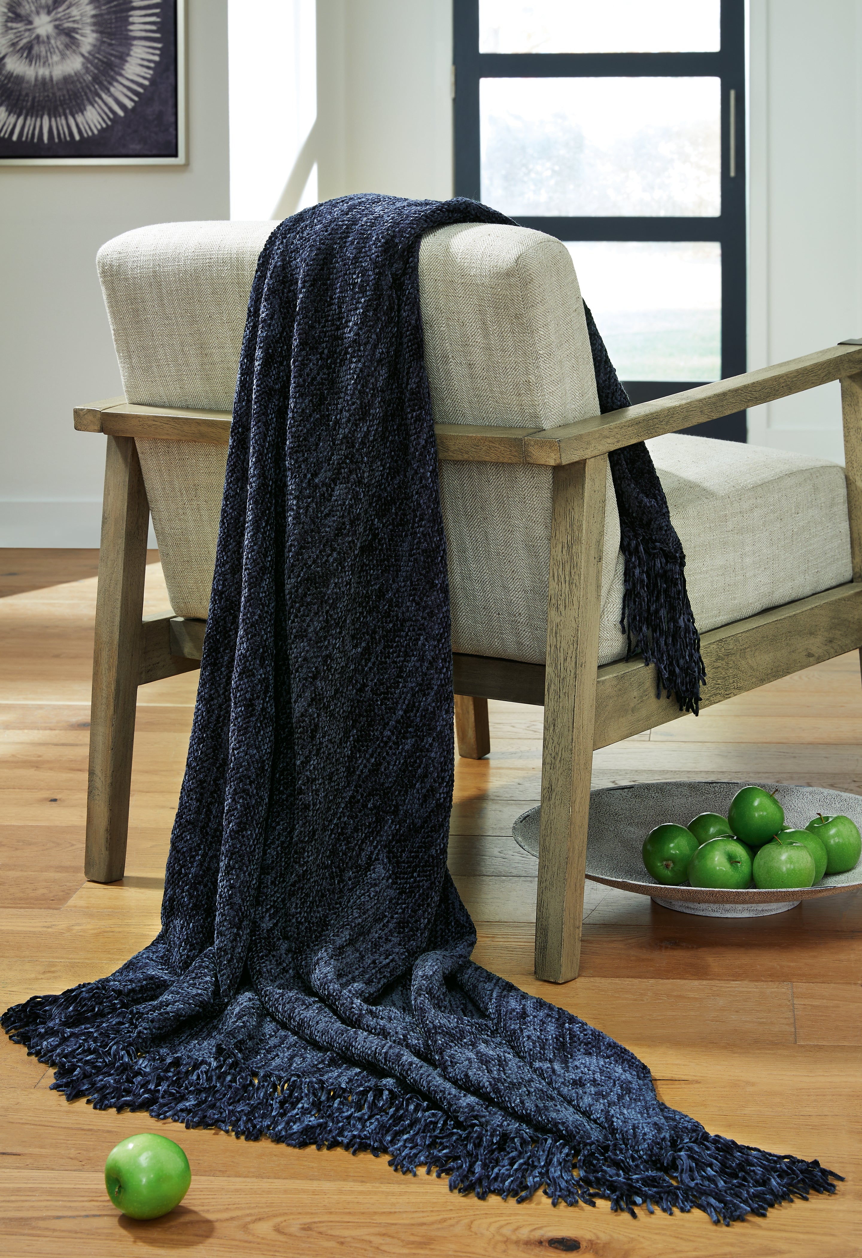 Hoover Furniture Outlet - Ashley Furniture - Tamish Throw (Set of 3) - Throw (3/CS) / Blue - A1001022