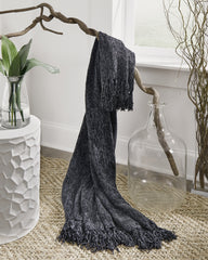 Hoover Furniture Outlet - Ashley Furniture - Tamish Throw (Set of 3) - Throw (3/CS) / Black - A1001027