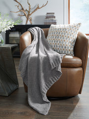 Hoover Furniture Outlet - Ashley Furniture - Anawood Throw (Set of 3) - Throw (3/CS) / Gray - A1001097