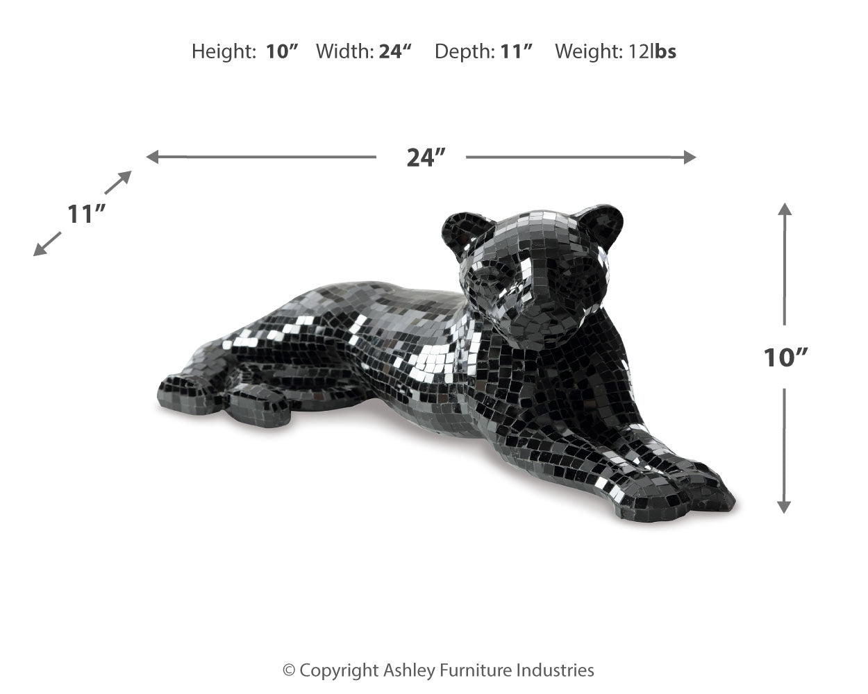 Drice Panther Sculpture